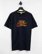 Nike Let It Gold Pack 'drew League' Oversized Logo T-shirt In Black