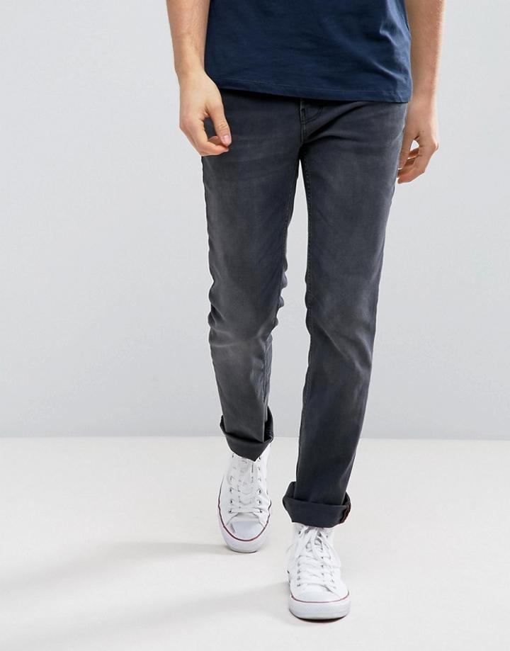 Boss Orange By Hugo Boss Orange63 Slim Fit Gray Jeans Gray - Gray