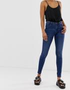 Noisy May High Waisted Body Shaping Jean-blue