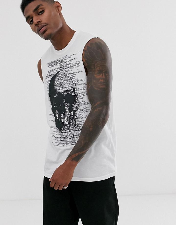 Bolongaro Trevor Skull Tank In White