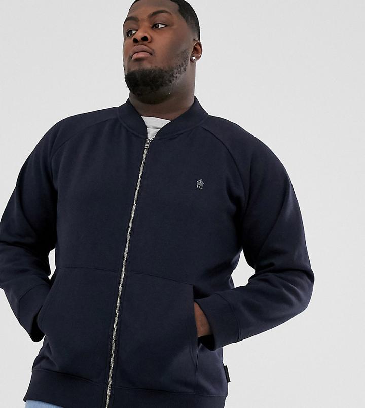 French Connection Plus Zip Through Bomber Jacket
