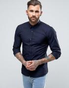 Hugo By Hugo Boss Ero3 Slim Fit Tonal Star Print Shirt - Navy