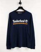 Timberland Established 1973 Long Sleeve T-shirt In Navy