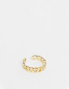 Pieces 18k Gold-plated Chain Ring In Gold