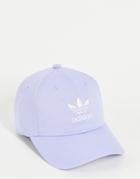 Adidas Originals Logo Cap In Violet-pink