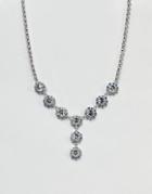 Krystal London Swarovski Crystal Rosetta Y Necklace - Clear