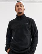 The North Face Tka 1/4 Zip Glacier Fleece In Black