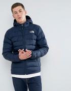 The North Face La Paz Down Hooded Jacket In Navy - Navy