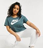 Nike Plus Essential Futura T-shirt In Green
