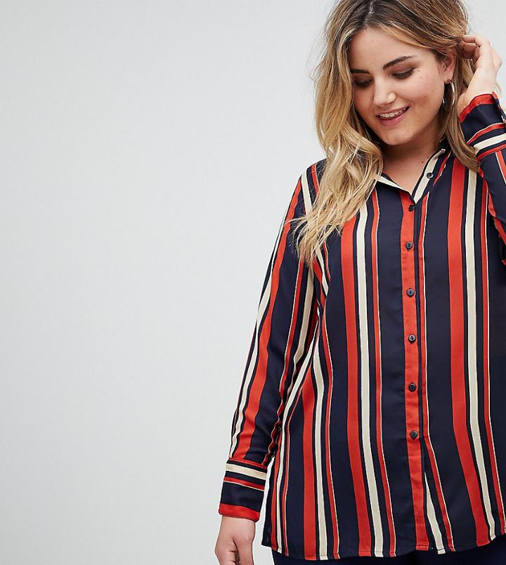 New Look Plus Stripe Shirt - Multi