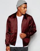 New Look Harrington Jacket In Rust - Red