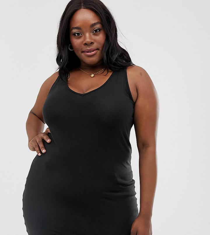 Junarose Round Neck Tank-black