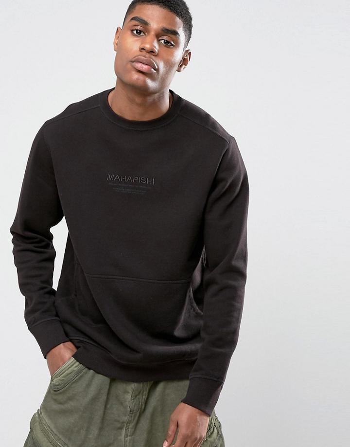 Maharishi Logo Sweatshirt - Black
