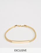 Designb London Chain Id Bracelet In Gold - Gold