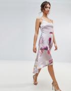 Hope & Ivy Pink Floral High Low Cami Dress - Pink