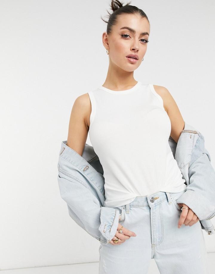 French Connection Tank In White