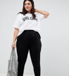 Asos Design Curve Ultimate Jersey Peg Pants-black