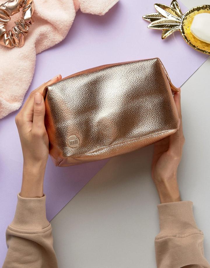 Mi-pac Toiletry Bag In Rose Gold - Gold