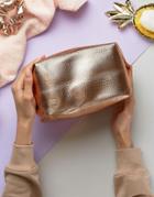 Mi-pac Toiletry Bag In Rose Gold - Gold