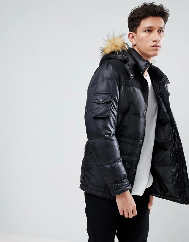 Le Breve Padded Parka-black