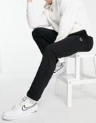 Fred Perry Reverse Tricot Sweatpants In Black
