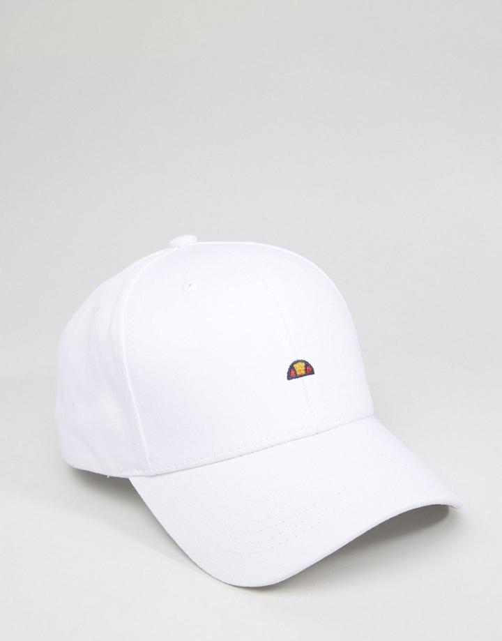 Ellesse Baseball Cap Small Logo - White