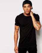 Asos Muscle Fit T-shirt With Crew Neck And Stretch - Black