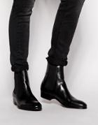 Hudson London Watts Leather Chelsea Boots - Black