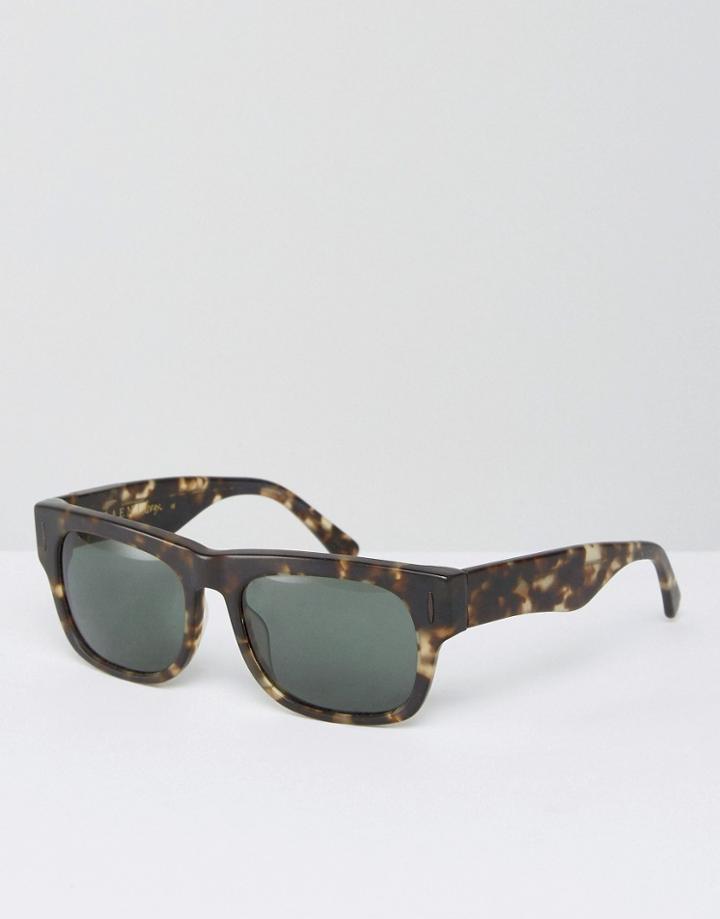 Raen Lennox Square Sunglasses In Brindle Tort - Brown