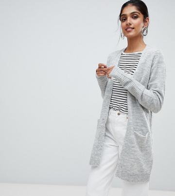 Y.a.s Tall Knitted Cardigan - Gray