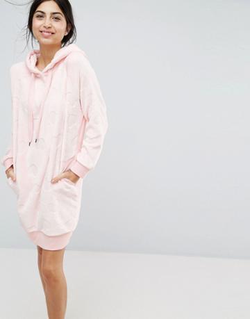 Hunkemoller Heart Fleece Robe Dress - Pink