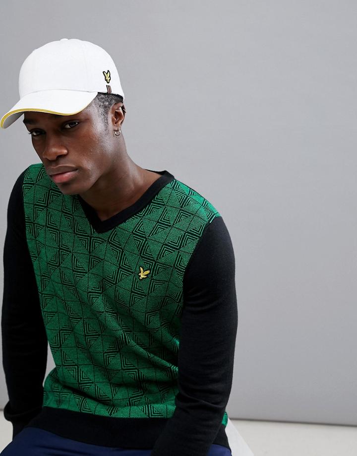 Lyle & Scott Golf Tour Cap In White - White