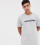 Volcom Logo T Shirt In Gray - Gray