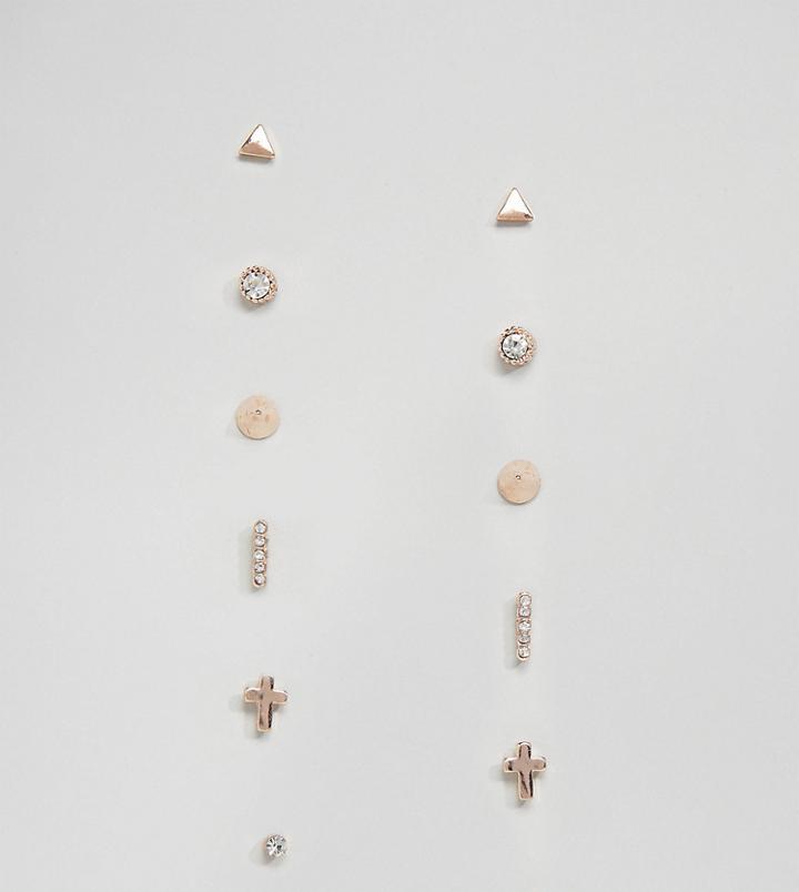 Missguided Multipack Stud Earrings - Gold