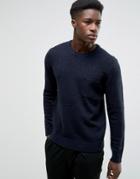 Kiomi Knitted Sweater With Pocket - Navy