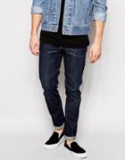 Weekday Jeans Friday Skinny Fit Snap Dark Blue - Snap