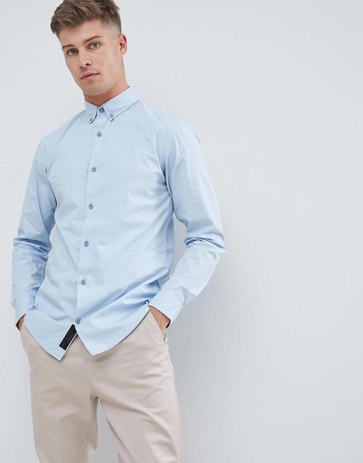 Produkt Smart Shirt In Slim Fit Stretch - Blue