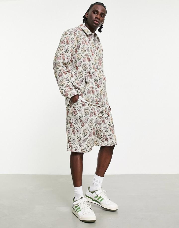 Topman Longline Tapestry Shorts - Part Of A Set-multi