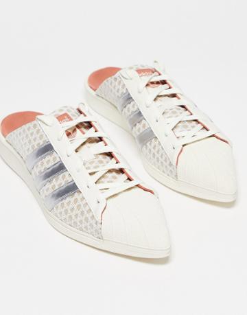 Adidas Originals X Ivy Park Sneakers In Off White And Silver