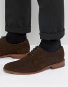 Ted Baker Joehal 2 Derby Shoes In Brown Suede - Brown