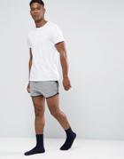 Asos Loungewear Runner Shorts In Super Short Length - Gray