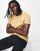Fred Perry Twin Tipped T-shirt In Beige-neutral