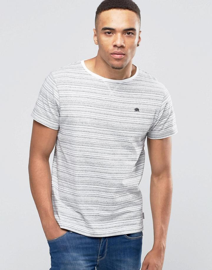 Bellfield Linear Stripe T-shirt - Gray