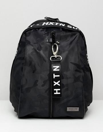 Hxtn Supply Ivy Backpack In Camo - Black