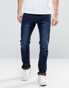 Liquor & Poker Slim Jeans Embroidered Taping - Blue