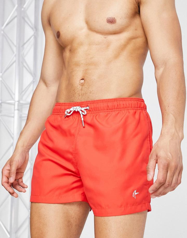 New Look Swim Shorts In Red