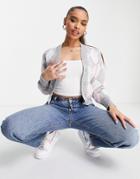 Naanaa Argyle Cardigan In Gray And Pink-multi