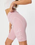 The Couture Club Signature Body-conscious Coordinating Shorts In Pink