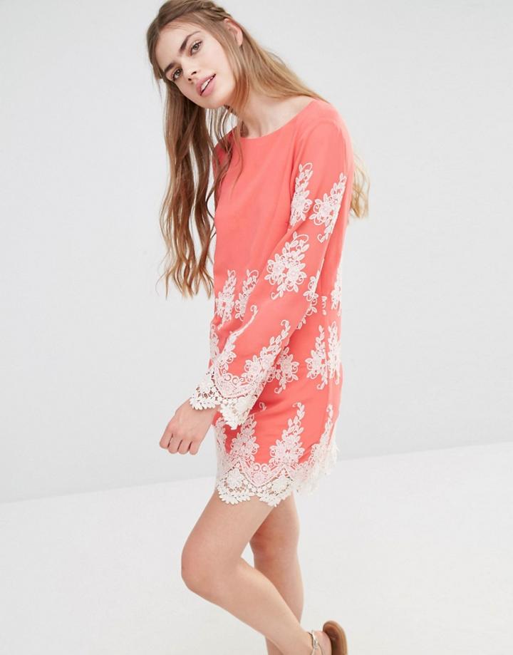 Endless Rose Lace Long Sleeve Mini Dress
