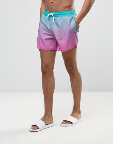 Wetts Dip Dye Swim Shorts - Pink